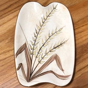 Vintage Ceramic Wheat Plate